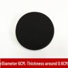 Black Dual-Use Makeup Sponge: 6CM Round Latex Puff for Dry/Wet Application of BB Cream, Foundation, Liquid, and Powder.