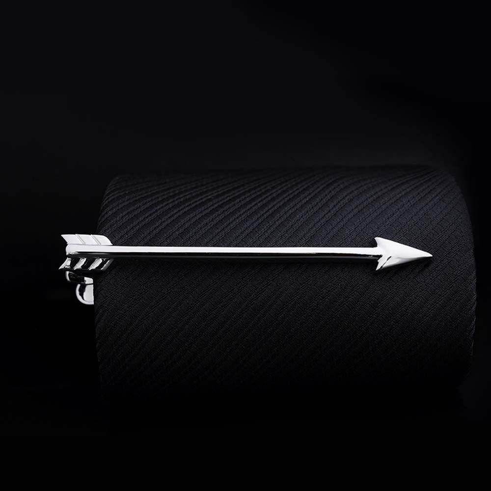 Wedding 1 Piece Silver Metal Gifts for Men Tie Clip Glasses Shape Necktie Clips Pin Jewelry
