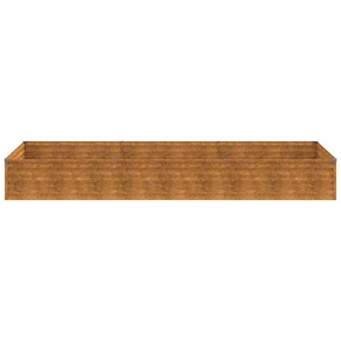 VidaXL Lit surélevé de jardin 291x100x36 cm acier corten 151995
