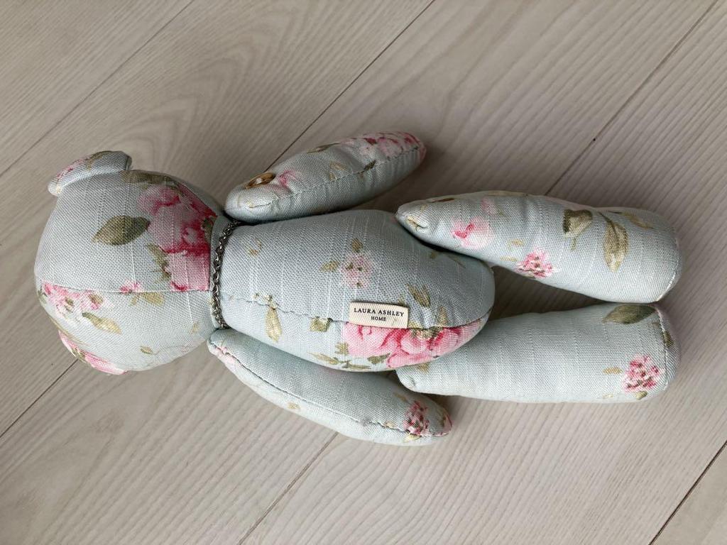 [USED] Price Drop! Teddy Bear, Laura Ashley, Floral Print