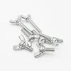 304/201 Stainless Steel Wing Head Hand-Tightening Screws, DIN316, Ram's Horn, Round Head, Machine Screws M3-M10, Metric/Imperial