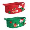 Decorative Holiday Themed Gifts Container Large Capacity Christmas Basket Storage Solution for Living Room and Bedroom