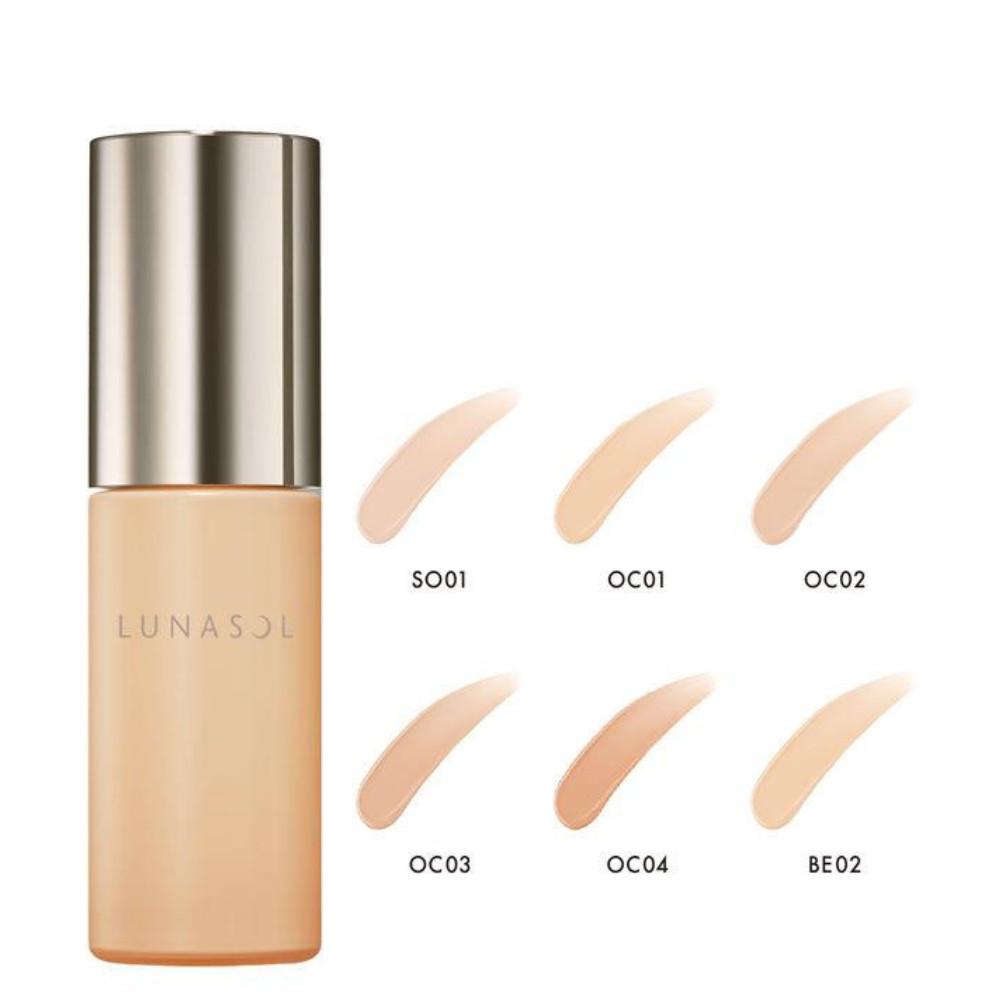 Lunasol Clarity Flow Liquid Foundation SO01  OC01  OC02 OC03  OC04  BE02 30ml