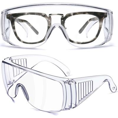 1PC Clear Safety Glasses for Men and Women with Anti-Fog and Scratch Resistant Wrap Around Lenses