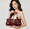 Popular Y2K Spicy Girl Style Retro Lock Decor Handbag For Women Large Capacity Commuter Top Handle Shoulder Tote Bag
