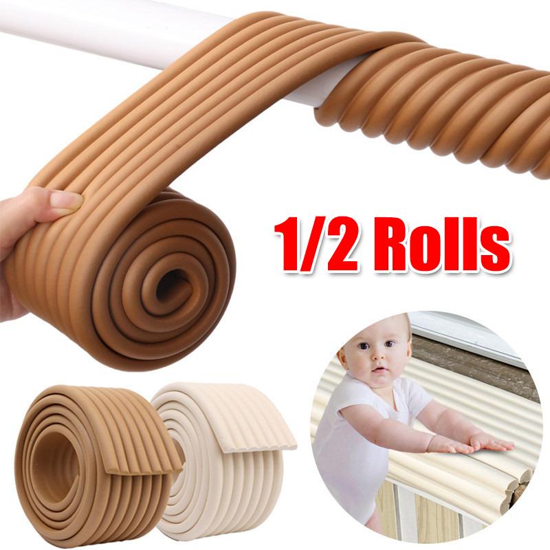1/2Pcs Baby Safety Foam Corner Guard Edge Protector Kids Aircon Gap Seal Dustproof Energy Saving Home Furniture Edge Protection