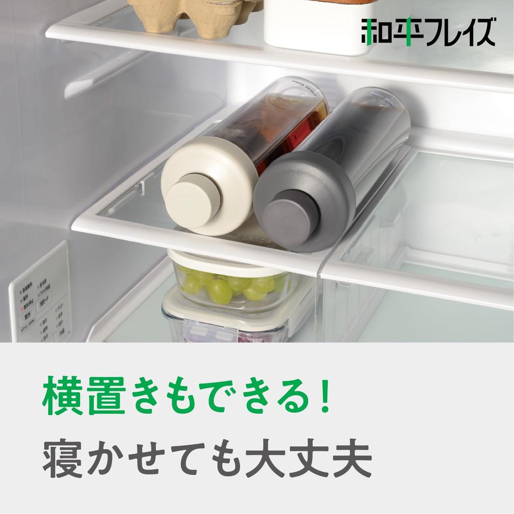 Wahei Freiz RH-1746 1L Blue Wide Mouth Water Bottle with Graduated Markings, Perfect for Pitchers, Refrigerators, and Anywhere Bottles