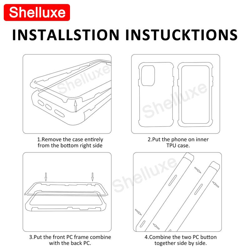 PocoX6 360 Full Body Front+Back Clear Case Shelluxe For Xiaomi POCO X6 Pro Pocophone X6Pro 5G Silicone Double Sided Phone Cover