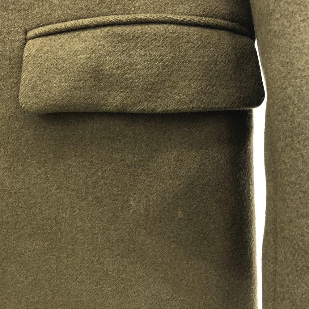 SCYE BASICS Made In Japan 100% Wool Chester Coat 38 Khaki Women Used
