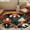 Halloween Horror Witch Round Mat, Anti-slip Circle Carpet Chair Rug For livingroom,Bedroom, Doormat Home Decor Gift Christmas Gifts