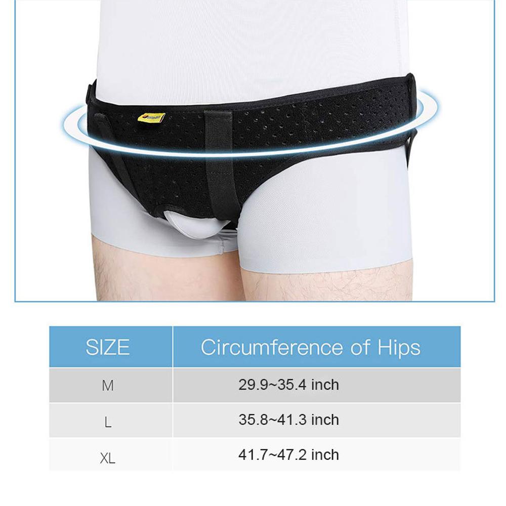 Herniové pásy pro muže Nastavitelný bederní pás se 2 odnímatelnými kompresními podložkami