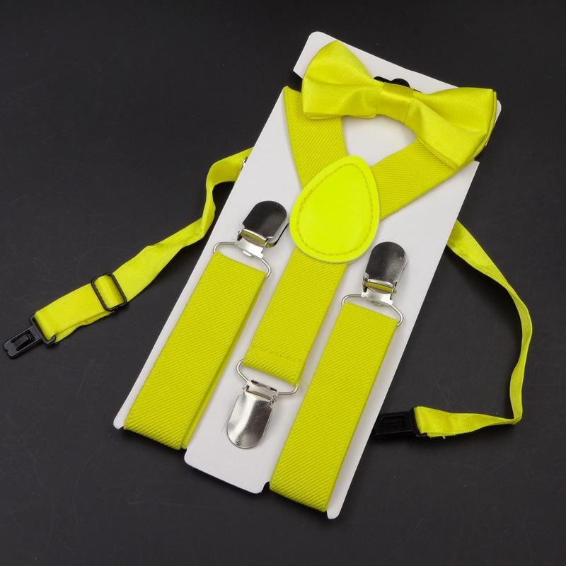 Kinder Mode Hosenträger Set: Trendige Hosenträger und Fliege für Kinderaufführungen