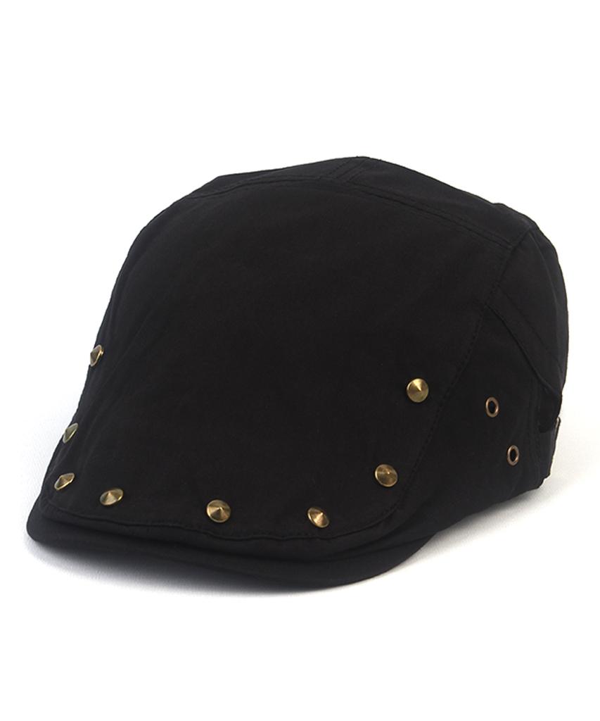 Yunibeosyeolkemiseuteuli Stud Black Side Belt Hunting Cap