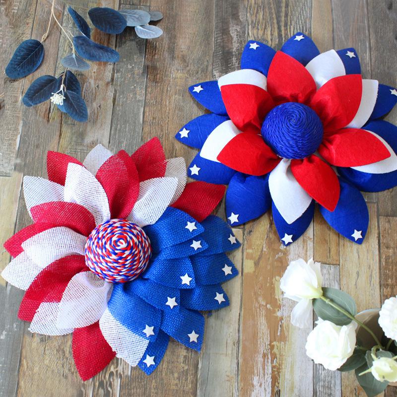 Independence Day Wreath Decorations Easter Window Decorations Door Pendants Wreath Props