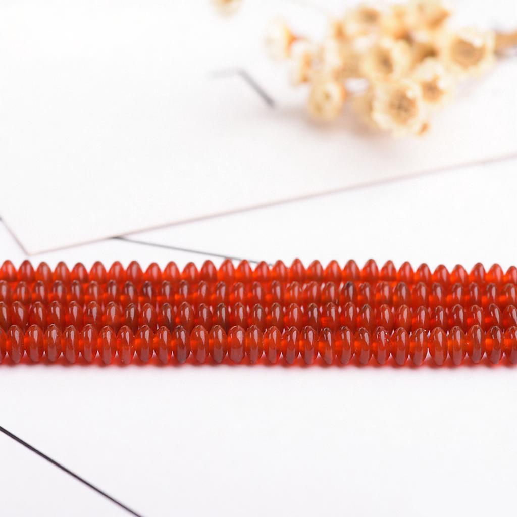 

Natural Red Agate Flat Disc Beads for DIY Jewelry Making – Bracelet, Necklace Accessories Approx. 6x4mm [90 pieces]