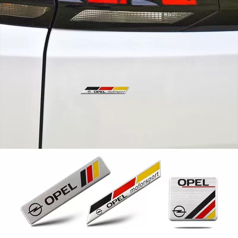 Aluminum car badge stickers can be freely pasted on the car body For Opel Insignia Astra Antara Meriva Zafira H G Corsa