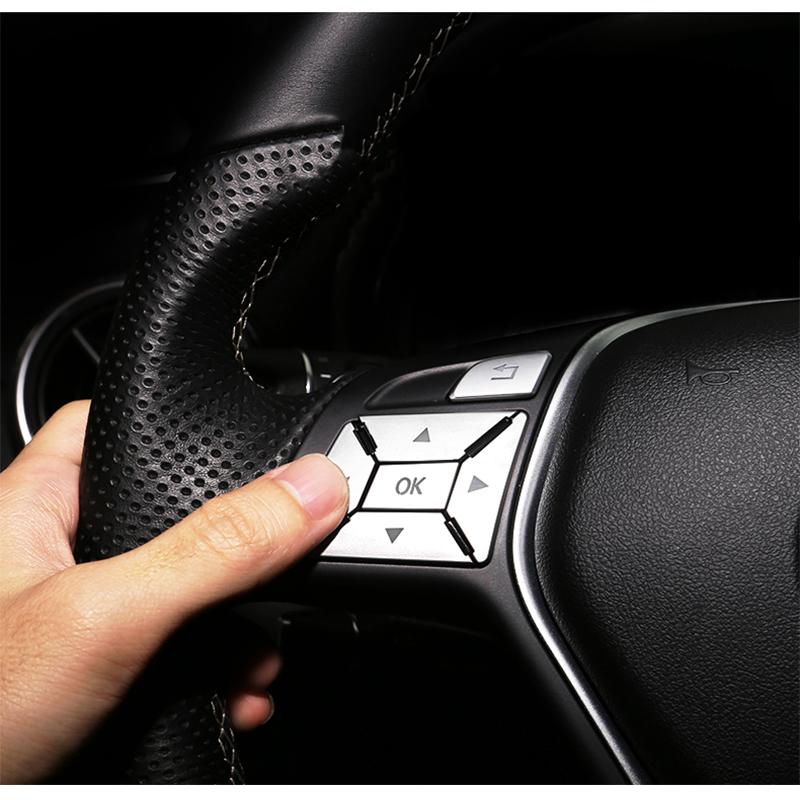 Für Mercedes-Benz ABCE CLA GLA ML GL CLS GLK SL Klasse Auto Lenkrad Schalter Taste Abdeckung Trim auto Innen