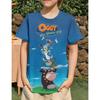Oggy and The Cockroaches Short Sleeve T-Shirt Kids High Quality T Shirts Childrens Clothing 3D Cartoon Print Comfortable Tees Boys and Girls Clothes