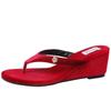 Spring and summer new fashion lightweight cool slippers casual versatile beach shoes flip-flops comfortable women's wedge slippers