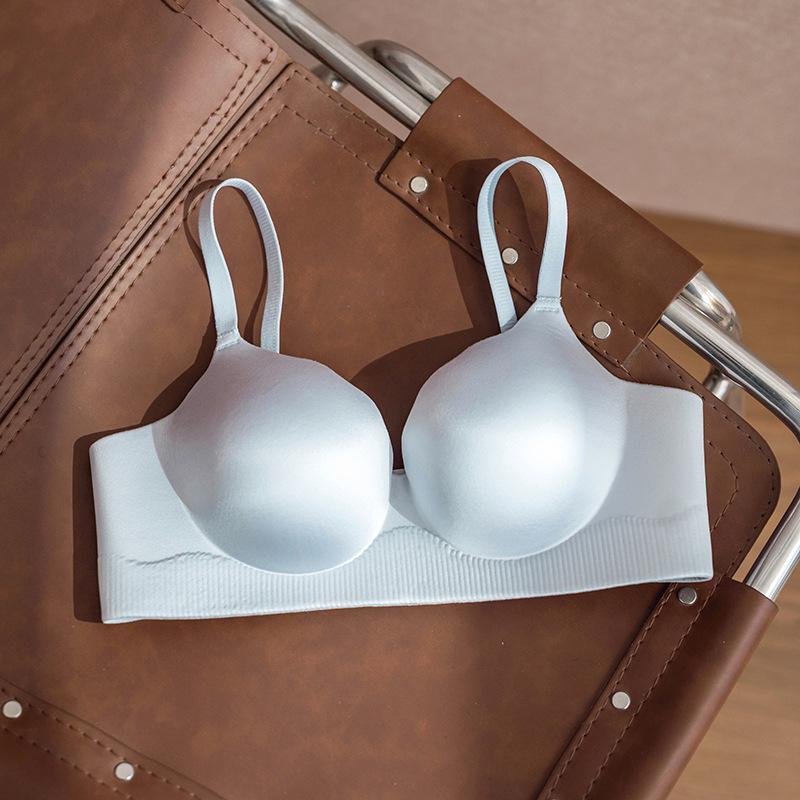 Original Seamless Gathered Thick-Cup Bra for Women