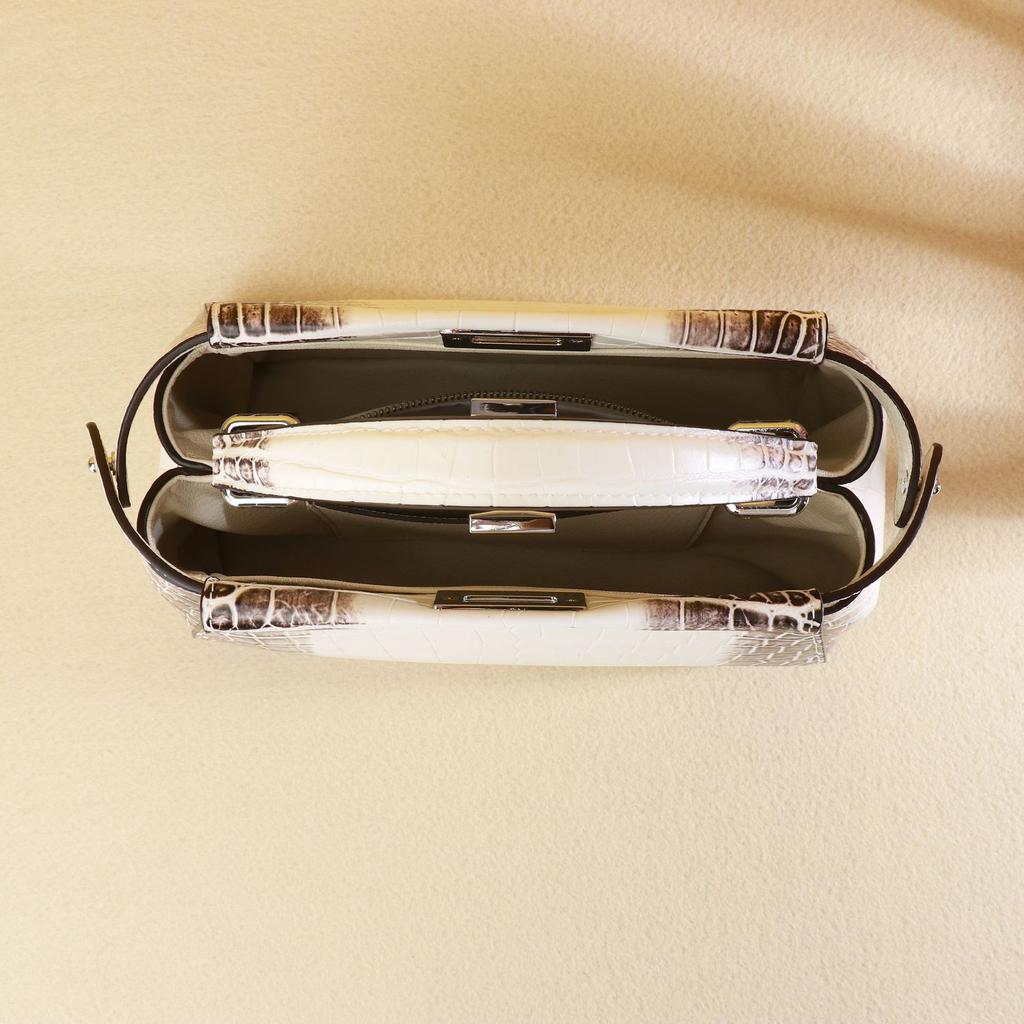 Crocodile-patterned Women's Bag: Simple, Light Luxury, Versatile and High-end Ladies' Hand-held Cat Bag