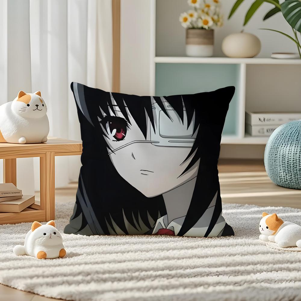 Anime A-Another Pillow Case Silky Elegant Comfort Sofa Bed Invisible Zipper