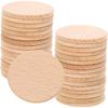 10/20/50/100pcs 6cm Round Beech Wood Slices Unfinished Wood Cutouts Crafting Blanks for DIY Art Projects Natural Wooden Discs