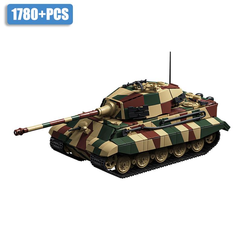 1780pcs Tiger King Heavy Tank Building Educational Assembly Building Vehicle Model Toy Gift New Product