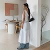 New Arrivals Open Run Women Pintuck Sleeveless Half Button Dress