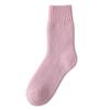 Women's Winter Mid-Tube Socks - Thick, Warm, Soft, Plus Velvet, Solid Colors, Imitation Cashmere, Versatile Casual Home Wear.