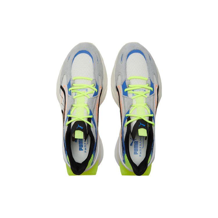 Puma PWRFRAME OP-1 Abstract Unisex Sneakers Nimbus Cloud Yellow Alert 382649-02