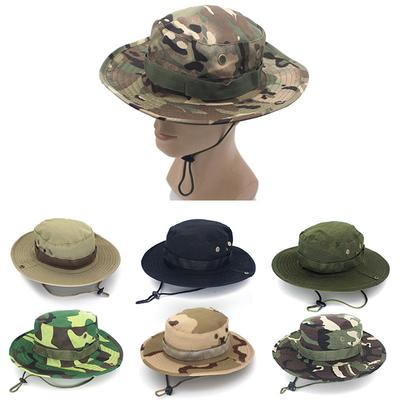 Camouflage Boonie Hut mit verstellbarer Krempe Herren Taktische Fischerhüte Geeignet für Outdoor-Abenteuer Bergsteigen Angeln