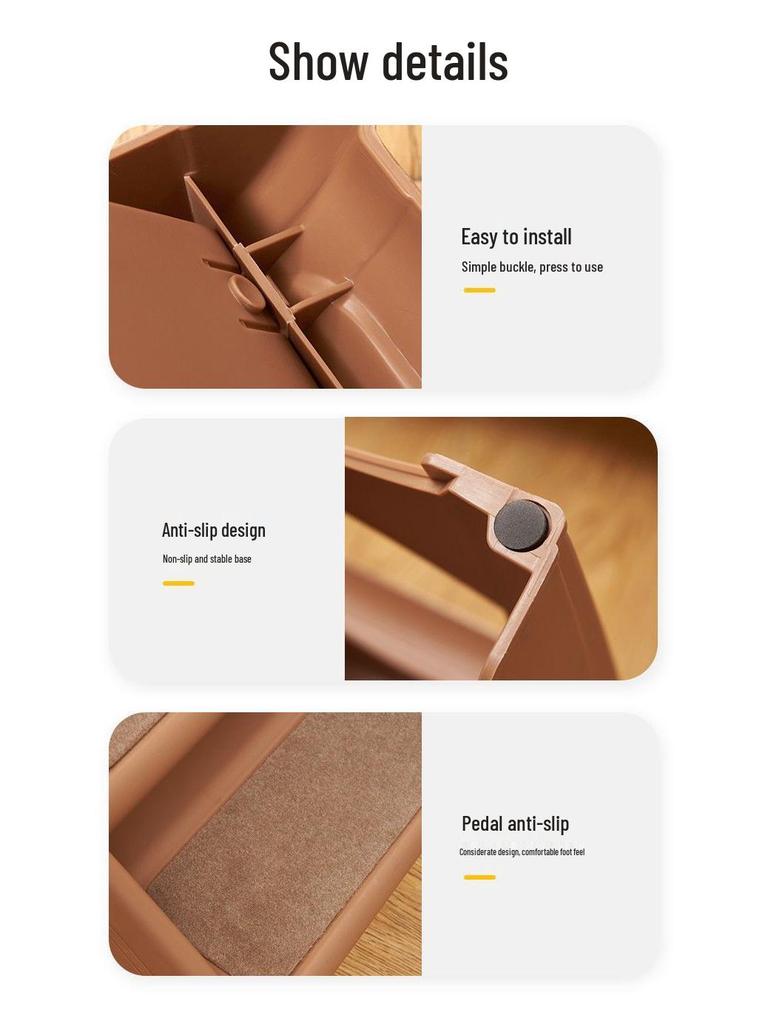 Foldable Pet Stairs: Non-slip Steps for Dogs & Cats - Ideal for Bedside, Sofa & Car