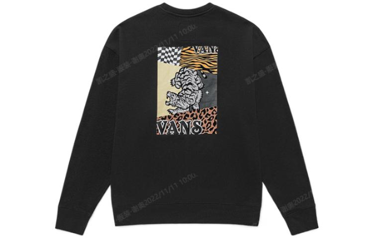 Vans Sweatshirts Unisex Black Crew Neck Moderate Regular VN0A5H9QBLK