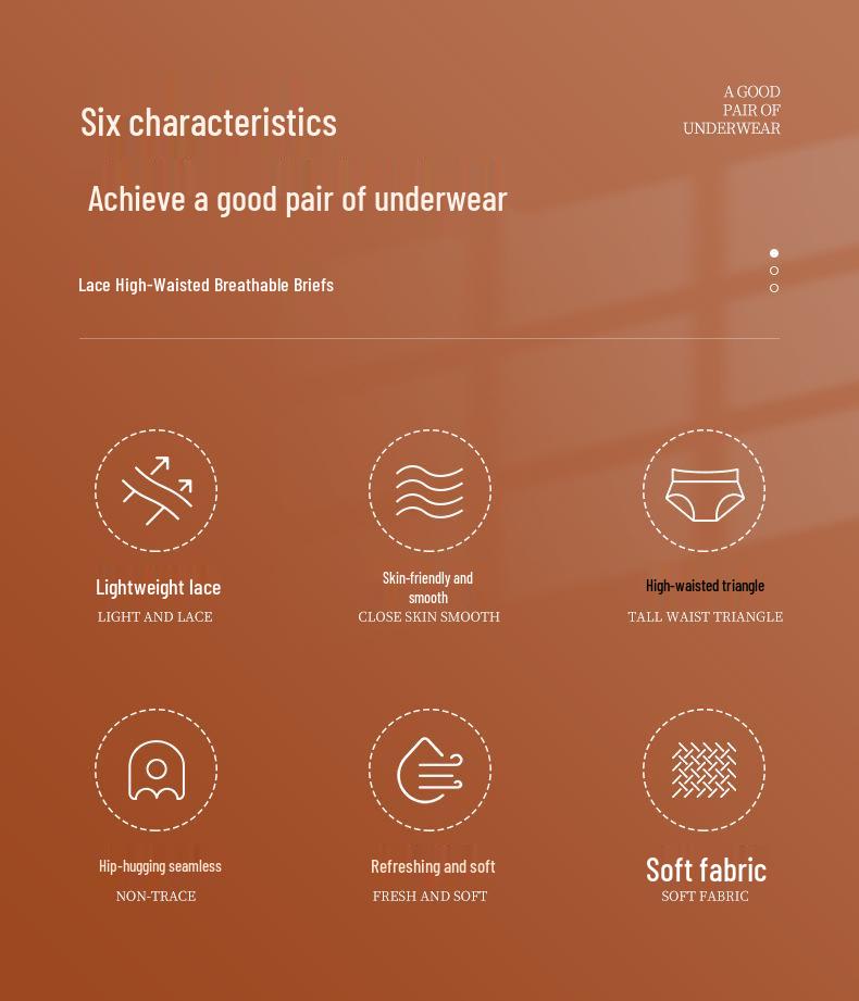 Chiloți de damă modal cu talie înaltă și bordură din dantelă - Mărimi mari, respirabili și confortabili