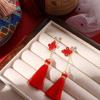 Earrings Wedding Women Drop Earrings Fashion Jewelry Chinese Knot Earrings Chinese Style Earrings