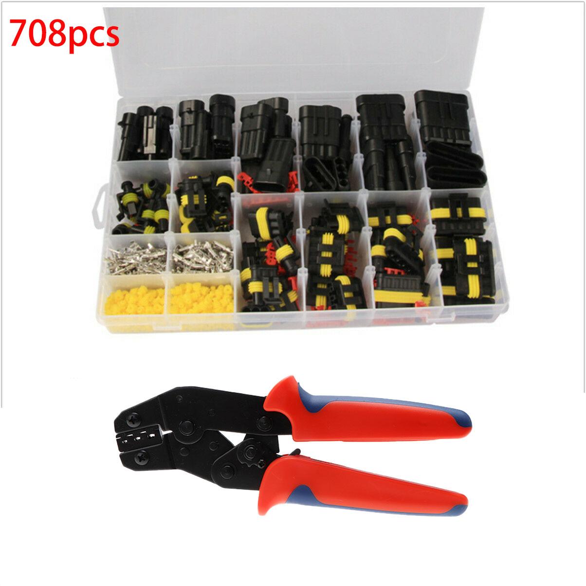 

708/352 шт. 1 HID водонепроникний роз єм Автомобільний морський ущільнювач Електричний роз єм дроту Штекерний джгут вантажівок 352pcs