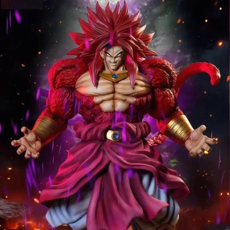 New 30cm Dragon Ball Broli Anime Figure Super Saiyan 4 Broly Figures Statue Collection Model Desk Decoration Christmas Gifts