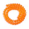3/4/6/8/10mm Orange Faceted Crystal Beads Transparent Glass Loose Spacer Beads For Jewelry Making DIY Bracelet Necklace Supplies