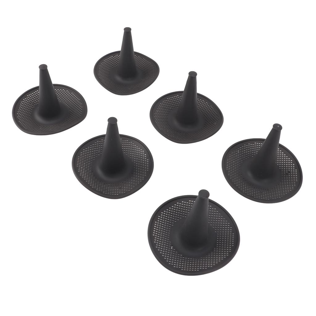 6pcs Hollow Cake Pan High Temperature Resistant Silicone Chimney Chiffon Cake Baking Mold for Kitche