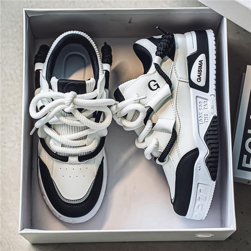 Scarpe da ginnastica comode, traspiranti, alla moda, per studenti e ragazzi, casual, quattro stagioni, da uomo, con suola morbida.