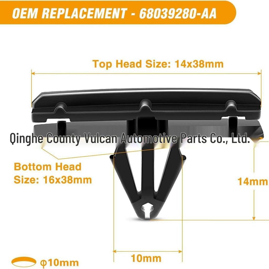 Kunststoffnieten & Druckstift-Clips für 2007-2017 Jeep Wrangler JK Kotflügel & Stoßstange