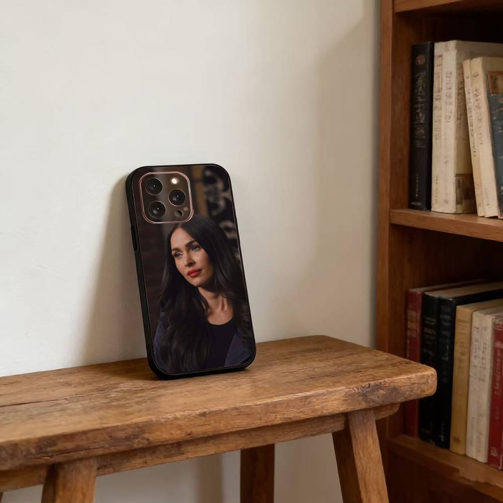 

M-Megan Fox Phone Case For iPhone 17, 16,15,14,13,12,11 Plus,Pro Max, Others Soft Black Cover iPhone16Plus