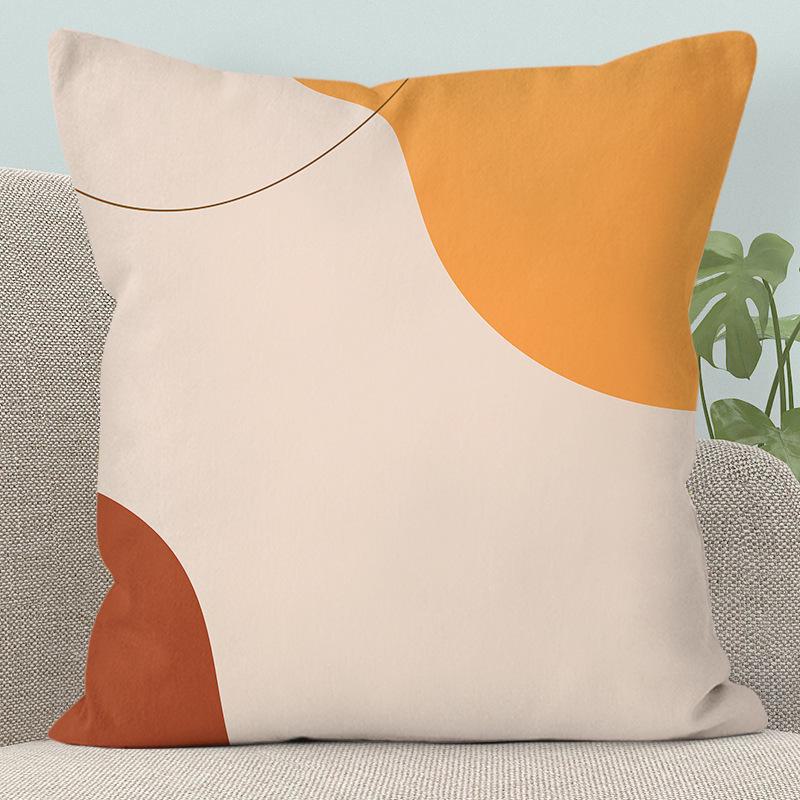 Modern Abstract Character Pillow - Removable, Washable Cushion for Sofa or Bed