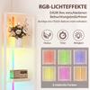 LED Stehleuchte 5-stufig dimmbar Stehleuchte mit Ablage, RGB Farbwechsel, Fernbedienung