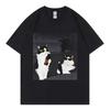 Bier Katze Kumpel Lustiges Meme T-Shirt Unisex Unisex Mode Vintage Kurzarm T-Shirt Sommer Lässig Locker Baumwolle T-Shirts Streetwear