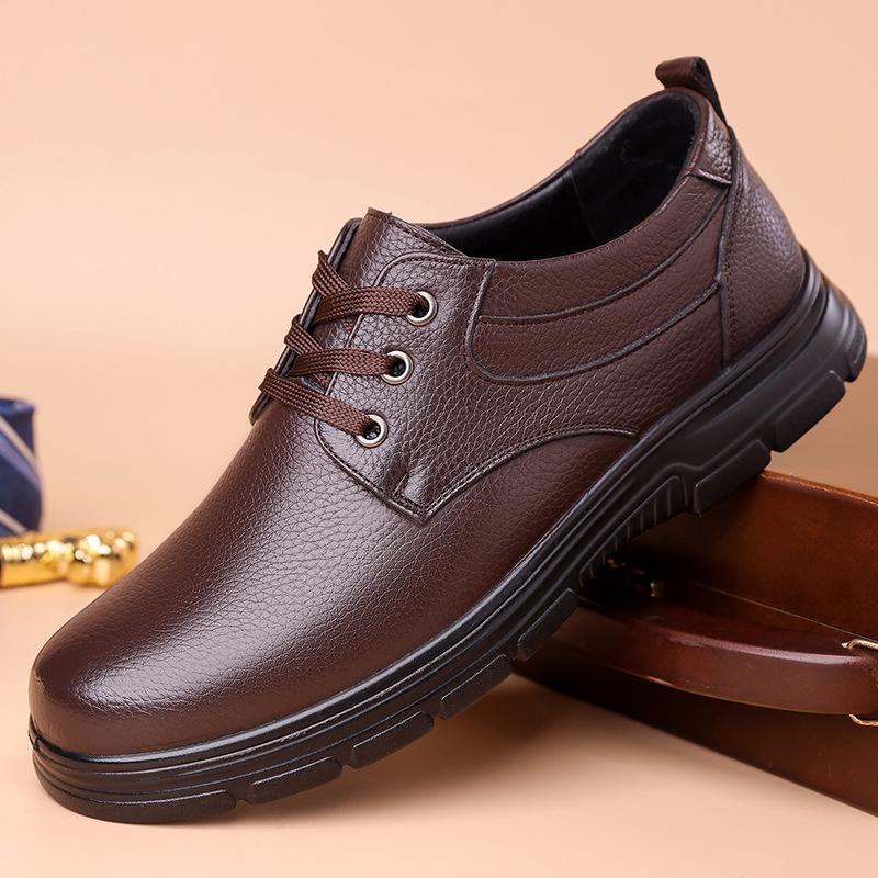 Fashion Spring Autumn Men's Dress Shoes Fashion Casual Soft-soled Leather Driving Shoes Man British New Designer Non-slip Loafers Male