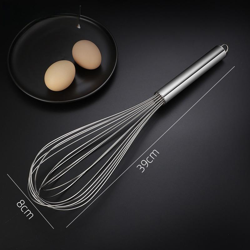 Stainless Steel Whisk Modern Minimalist Baking Utensils Egg Cream Mixer Stick 2