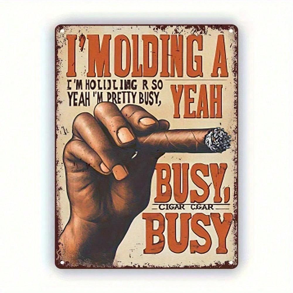 

Metal Poster Wall Decor Retro Vintage for Bar Garage Gift for Smoker Man