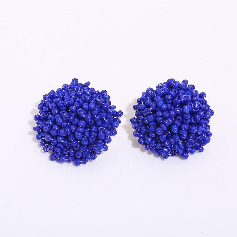 Böhmische handgefertigte Perlenohrstecker für Frauen Ethnische geometrische Pendientes Mujer Boho Ohrringe Modeschmuck Boucles D'Oreille